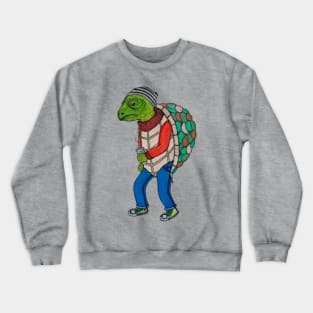 Hipster Turtle Crewneck Sweatshirt